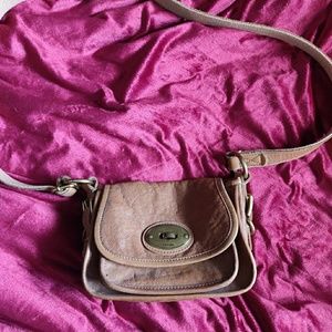 Small fossil crossbody bag